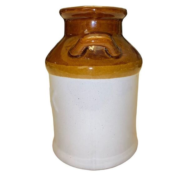 Vintage Ceramic Brown and White Decorative Milk Jug - Picture 7 of 11